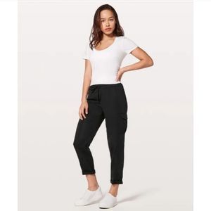 Lululemon Move Lightly Tencel Cropped Cargo Pants black 2